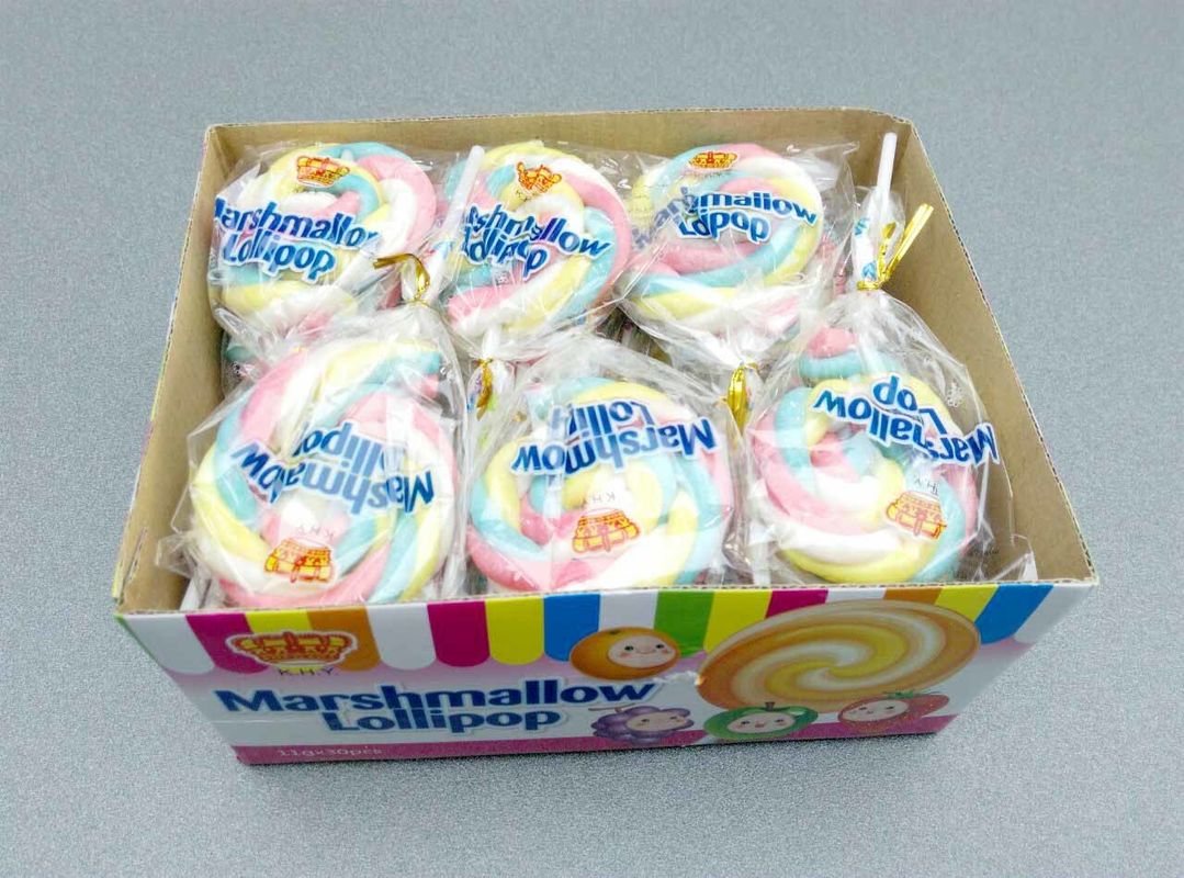 11g Marshmallow Lollipop Màu sắc đáng yêu Hình dạng Hương vị Ngọt và